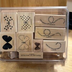 Stampin' Up! Floral and Inspirational Wooden Stamps